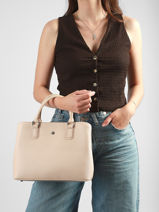 Satchel Maya Hexagona Beige maya 2120200-vue-porte