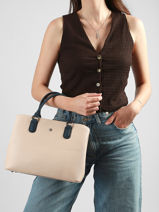 Satchel Maya Hexagona Beige maya 2120200-vue-porte