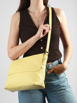 Sac Bandouli�re Soft Miniprix Jaune soft MD5231-vue-porte