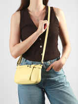 Shoulder Bag Caviar Leather Milano Yellow caviar G1421N-vue-porte