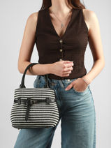 Sac Port� Main Raphia Milano Noir raphia RA260202-vue-porte