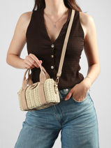 Satchel St Tropez Straw Miniprix Beige st tropez C1083-vue-porte