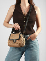 Satchel St Tropez Straw Miniprix Brown st tropez C1071-vue-porte