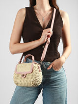 Satchel St Tropez Straw Miniprix Beige st tropez C1071-vue-porte