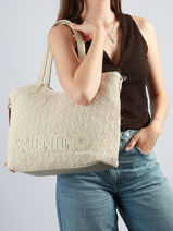 Shoulder Bag Courmayeur Valentino Beige courmayeur VBS7GG1P-vue-porte