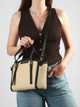 Handbag Demetra Valentino Beige demetra VBS9R904-vue-porte