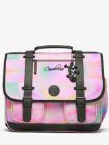 Satchel For Kids 3 Compartments Cameleon Pink vintage fantasy CA41