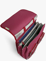 Cartable � Roulettes 3 Compartiments Vintage Fantasy Cameleon Violet vintage fantasy CR41-vue-porte