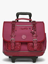3-compartment Wheeled Satchel Vintage Fantasy Cameleon Violet vintage fantasy CR41