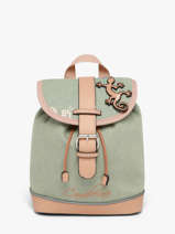 1 Compartment Backpack Vintage Fantasy Cameleon Green vintage fantasy SD25