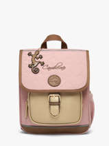 1 Compartment Backpack Cameleon Pink vintage fantasy SD30
