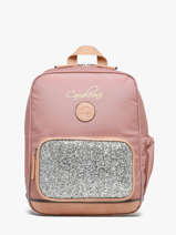 Sac � Dos 1 Compartiment Cameleon Rose vintage fantasy SD33