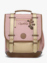 2-compartment Backpack Cameleon Pink vintage fantasy SD39