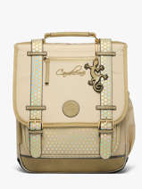 2-compartment Backpack Cameleon Beige vintage fantasy SD39