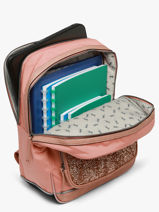 Sac � Dos 2 Compartiments Cameleon Rose vintage fantasy SO40-vue-porte