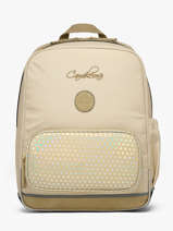 Sac � Dos 2 Compartiments Cameleon Beige vintage fantasy SO40