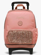 2-compartment Wheeled Schoolbag Cameleon Pink vintage fantasy SR40