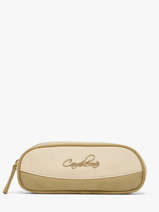 Pencil Case For Kids 2 Compartments Vintage Fantasy Cameleon Beige vintage fantasy TROU