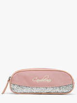 Pencil Case For Kids 2 Compartments Cameleon Pink vintage fantasy TROU