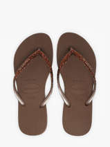 Slim Glitter Ii Flip Flops Havaianas Brown accessoires 4146975F