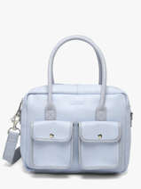 Sac Bandouli�re Lavande Cuir Paul marius Bleu lavande DANDYLAV