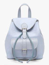 Backpack Lavande Leather Paul marius Blue lavande BAROULAV