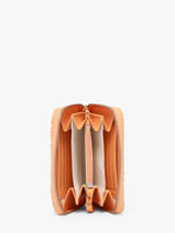 Wallet Leather Paul marius Orange orangeade ALICEORA-vue-porte