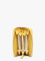 Portefeuille Cuir Paul marius Jaune citronade ALICECIT-vue-porte