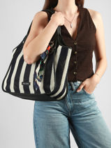 Shoulder Bag Calvi David jones Blue calvi CM8442-vue-porte