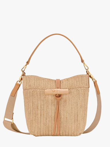 Longchamp Le roseau raphia Messenger bag Beige