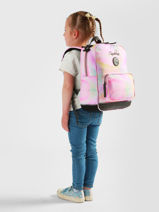 Sac � Dos 1 Compartiment Vintage Fantasy Cameleon Rose vintage fantasy SD33-vue-porte
