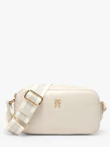 Sac Bandouli�re Th Essential Polyurethane Tommy hilfiger Blanc th essential AW18370