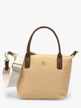 Sac Bandouli�re Popette Tommy hilfiger Beige popette AW18523