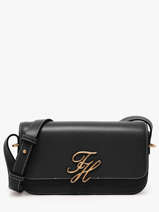 Sac Bandouli�re Th Script Cuir Tommy hilfiger Noir th script AW18399