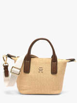 Sac Bandouli�re Popette Tommy hilfiger Beige popette AW18526