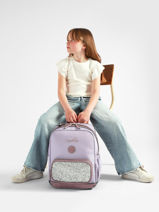 Sac � Dos 2 Compartiments Cameleon Violet vintage fantasy SO40-vue-porte