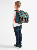Satchel 2 Compartments Vintage Urban Cameleon Blue vintage urban CA38-vue-porte