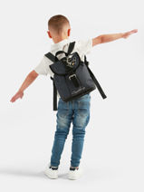 1 Compartment Backpack Cameleon Gray vintage urban SD25-vue-porte