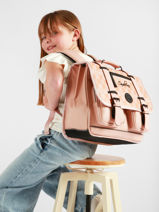 Vintage North Satchel Cameleon Pink vintage north CA38-vue-porte
