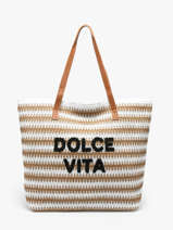 Sac Port� �paule Plage Gerard pasquier Marron plage P26034