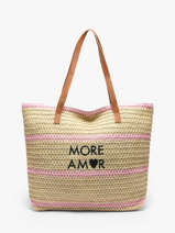 Shoulder Bag Plage Gerard pasquier Pink plage P26031