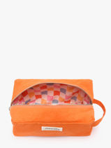 Recycled Cotton Tournelles Xl Zipped Pouch Rivedroite Orange timeless TOURXTIM-vue-porte