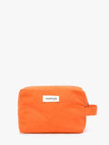 Recycled Cotton Tournelles Xl Zipped Pouch Rivedroite Orange timeless TOURXTIM