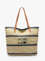 Sac Port� �paule Plage Paille Gerard pasquier Multicolore plage P26031