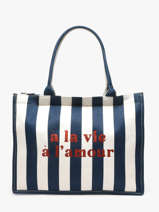 Shoulder Bag Plage Gerard pasquier Blue plage P26061