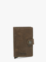 Vintage Leather Card Holder Secrid Brown vintage MV