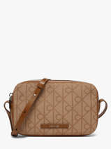 Sac Bandouli�re Emblem Jacquard Calvin klein jeans Beige emblem jacquard 4F3533G