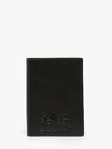 Wallet Leather Serge blanco Black baltimore BAL21013