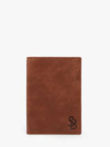 Portefeuille Cuir Serge blanco Marron brooklyn BRO21021