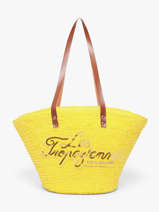 Shoulder Bag Milos Straw Les tropeziennes Yellow milos TZ01